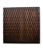 1 x 36 x 36 Brown Metallic Ridge - Wall Art