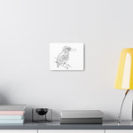 Canvas Gallery Wrap - Wall Art, Bird Wildlife, Line Art Sketch Print