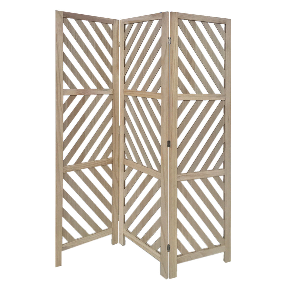 3 Panel Room Divider with Tropical leaf