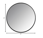 Minimalist Black Round Wall Mirror