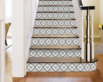 4" x 4" Black And White Mosaic Peel and Stick Removable Tiles