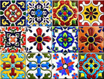 5" x 5" Festival Brights Mosaic Peel and Stick Removable Tiles