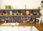 5" x 5" Festival Brights Mosaic Peel and Stick Removable Tiles