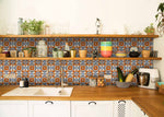7" X 7" Queen Mosaic Removable  Peel and Stick Tiles