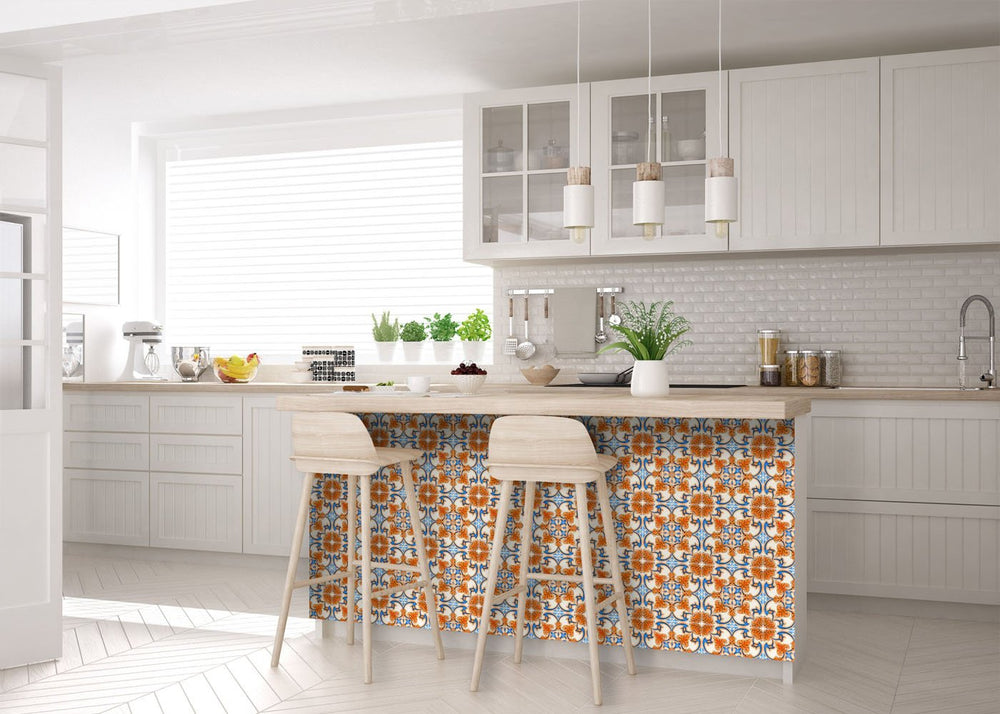 7" X 7" Queen Mosaic Removable  Peel and Stick Tiles