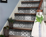4" X 4" Gray and White Mosaic Peel and Stick Removable Tiles
