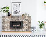 6" x 6" Espresso Brown Mosaic Peel and Stick Removable Tiles