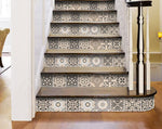 6" x 6" Espresso Brown Mosaic Peel and Stick Removable Tiles