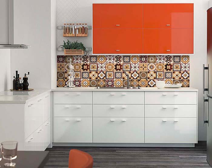 7" x 7" Shades of Brown Mosaic Peel and Stick Removable Tiles