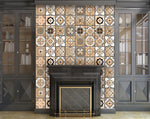 6" x 6" Shades of Taupe Mosaic Peel and Stick Removable Tiles