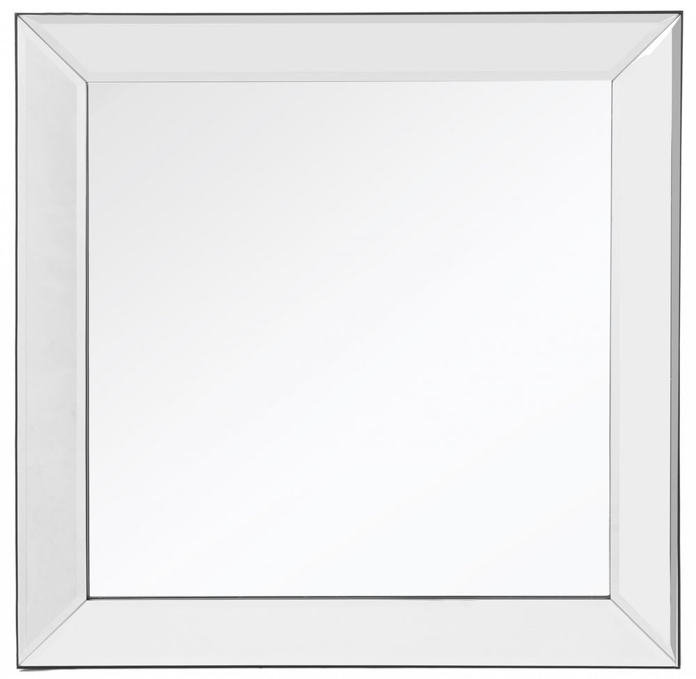 Square Wall Mounted Clear Mirror