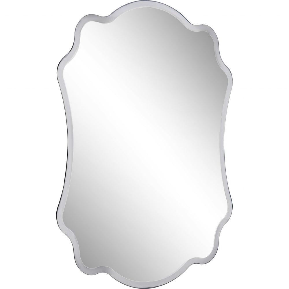 Scalloped Concave Glass Mirror