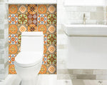 8" X 8" Golden Multi Mosaic Peel and Stick Tiles
