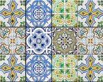 7" X 7" Cana Multi Mosaic Peel and Stick Tiles