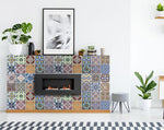 8" X 8" Linna Mutli Mosaic Peel and Stick Tiles