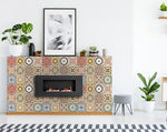 7" x 7" Snickerdoodle Mosaic Pop Peel and Stick Removable Tiles