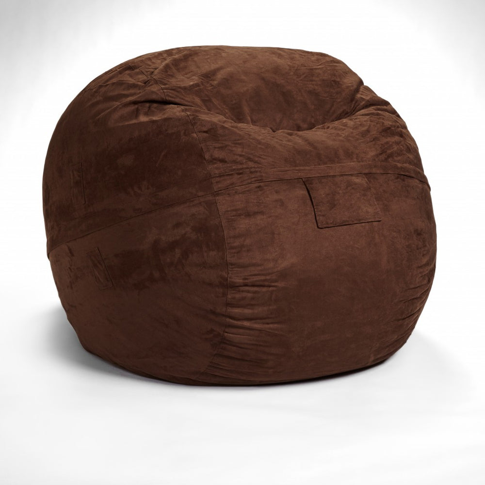 Classic Cozy Brown Bean Bag Chair