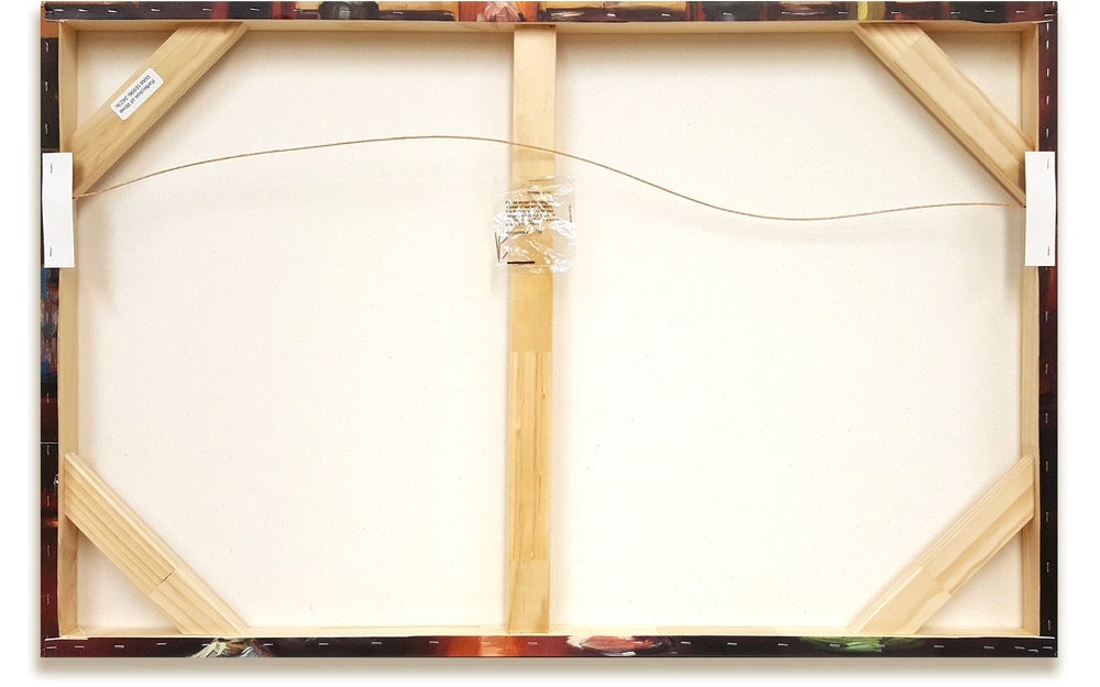 29" Coastal Green Tropical Leaves Giclee Wrap Canvas Wall Art