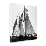 30" Sailboat in Action Giclee Wrap Canvas Wall Art