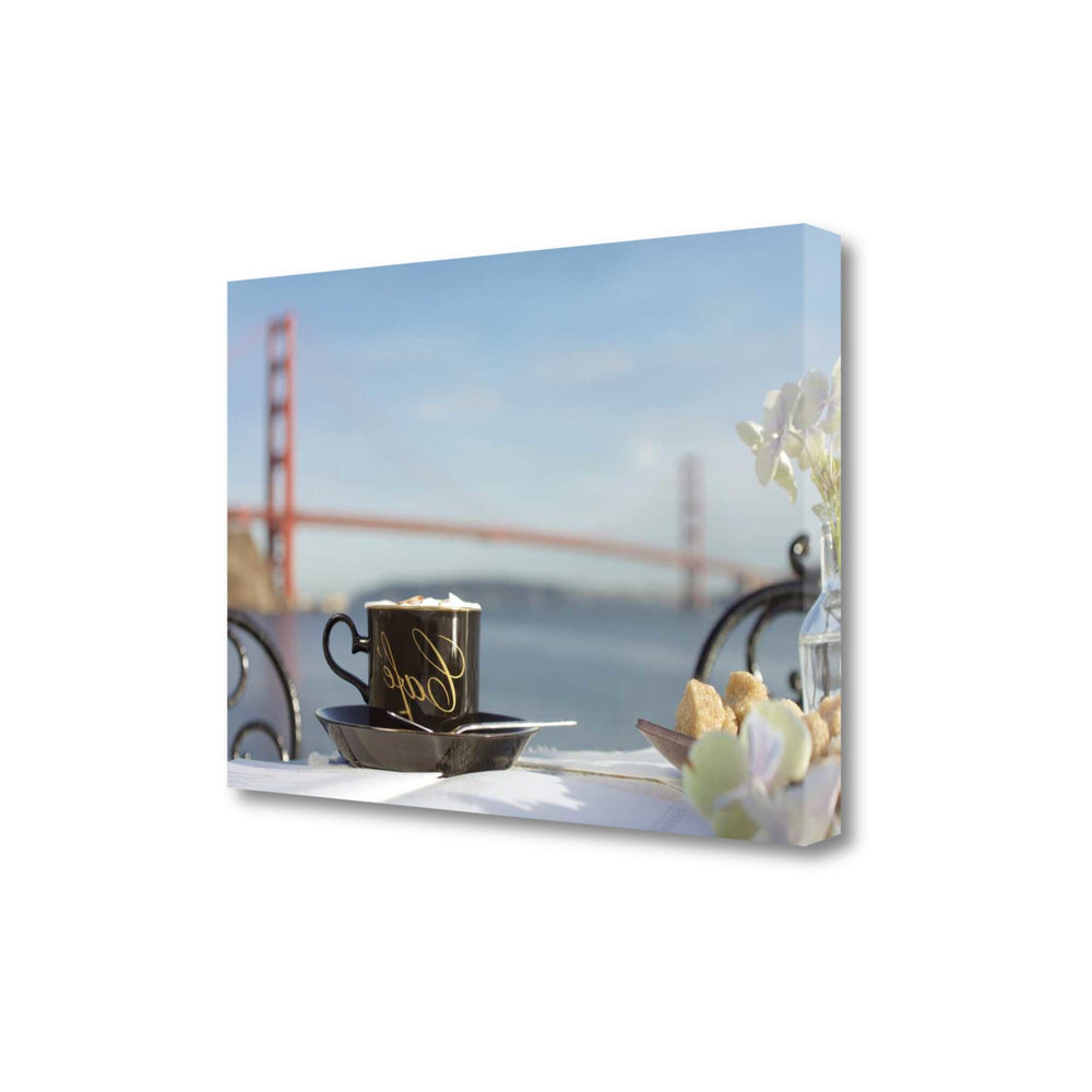 Café Mug Golden Gate Bridge 2 Giclee Wrap Canvas Wall Art