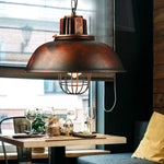 Industrial Retro Vintage Bronze Metal Pendant Lamp