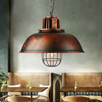 Industrial Retro Vintage Bronze Metal Pendant Lamp