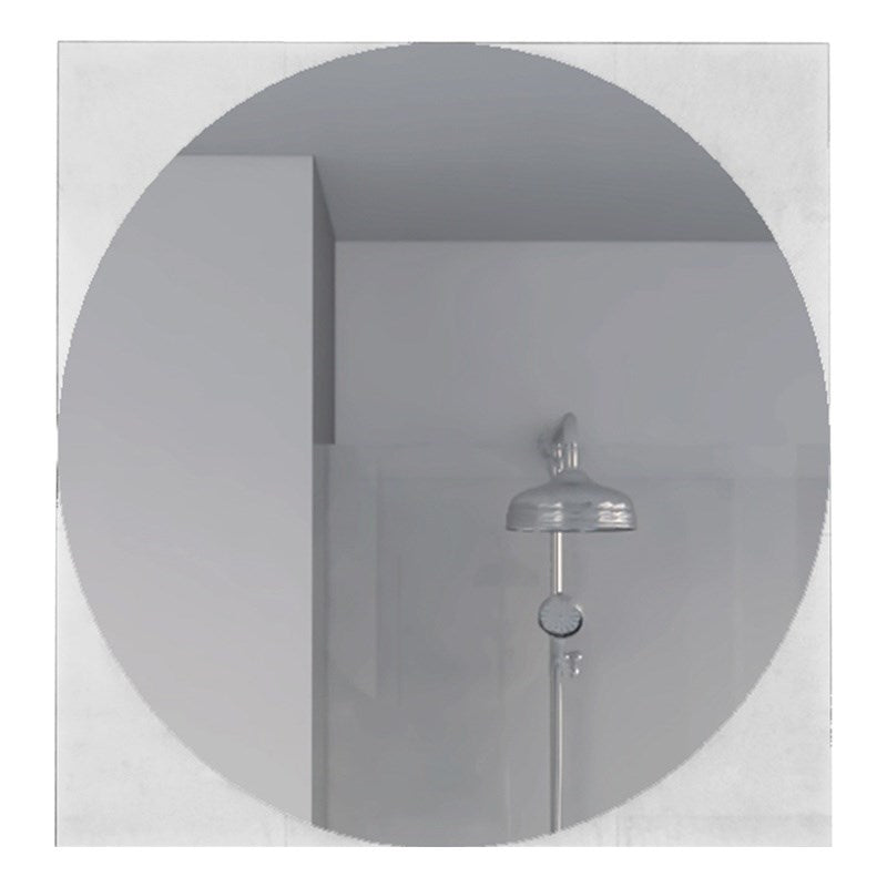 Contemporary Looking Glass Square Shape Interior Mirror