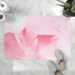 Home Decor, Memory Foam Bath Mat, Pink Flower Bloom, Peaceful Spring Nature