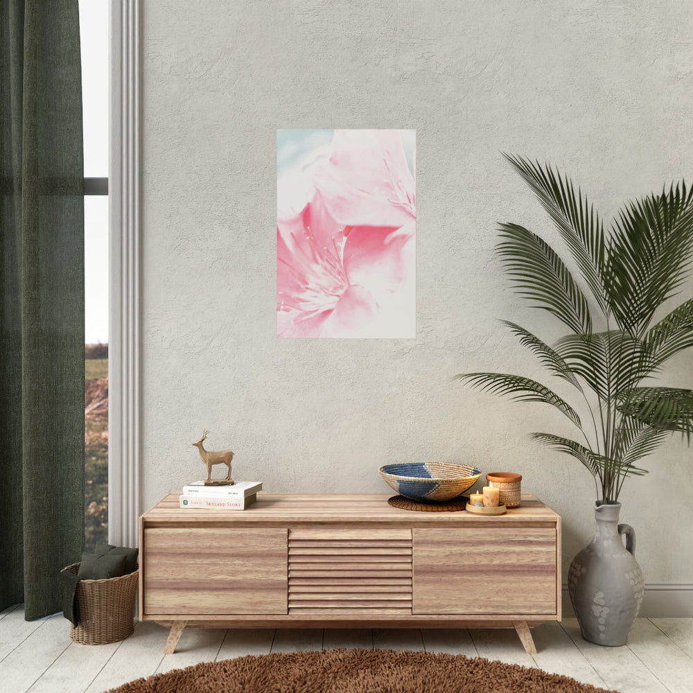 Home Decor, Fine Art / Luster Satin Finish Print, Pink Flower Bloom, Peaceful Spring Nature