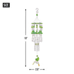 Green Acrylic Hummingbird Windchimes