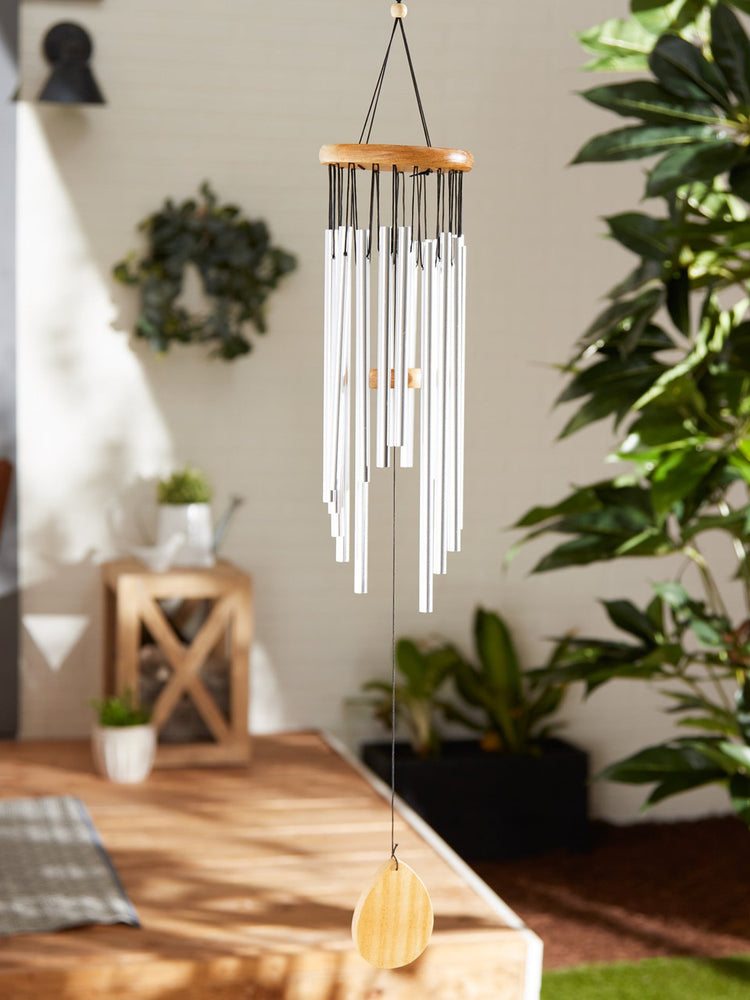 Classic Aluminum Waterfall Wind Chimes - 28 inches