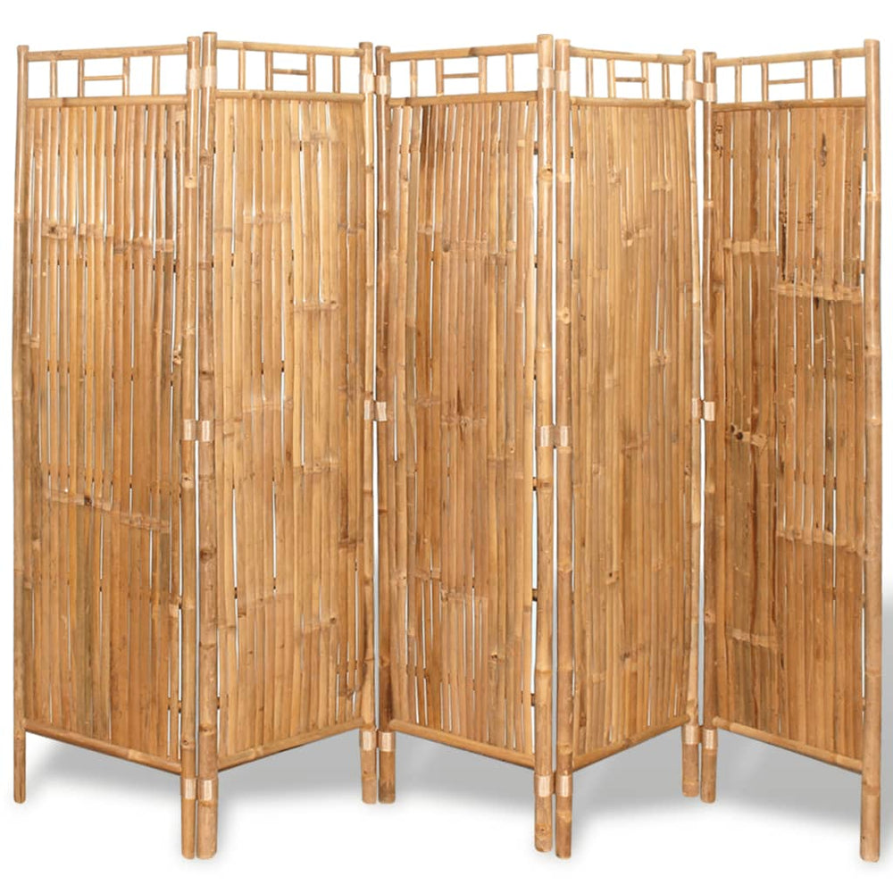 vidaXL 3/4/5-Panel Room Divider Bamboo Foldable Privacy Folding Partition