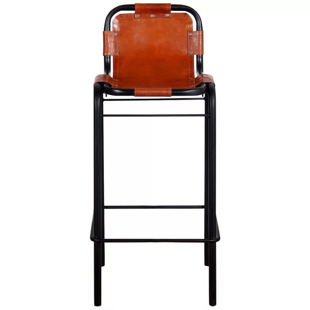 Bar Stools 2 pcs Real Leather.