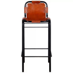 Bar Stools 2 pcs Real Leather.