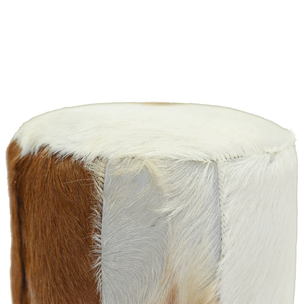 Bar Stool Real Leather and Solid Teak Wood.
