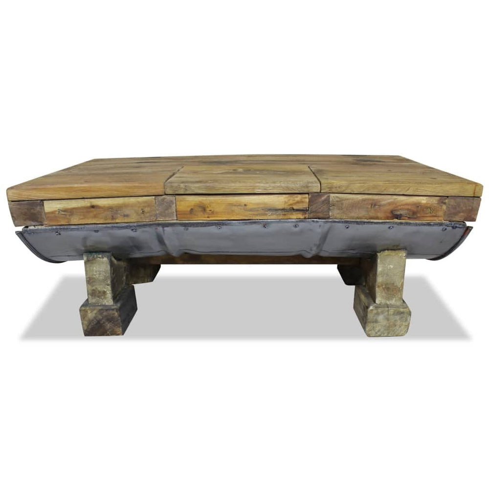 Coffee Table Solid Reclaimed Wood 35.4"x19.7"x13.8".
