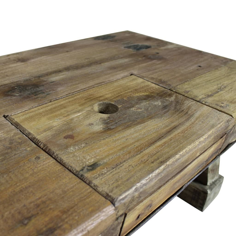 Coffee Table Solid Reclaimed Wood 35.4"x19.7"x13.8".