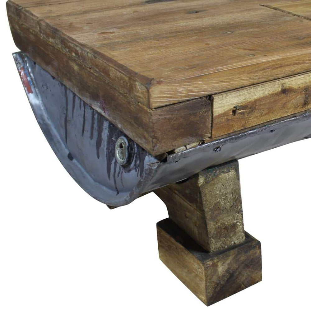 Coffee Table Solid Reclaimed Wood 35.4"x19.7"x13.8".