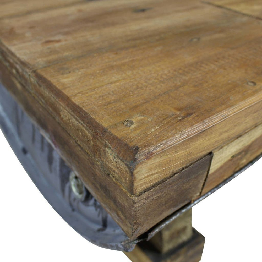 Coffee Table Solid Reclaimed Wood 35.4"x19.7"x13.8".