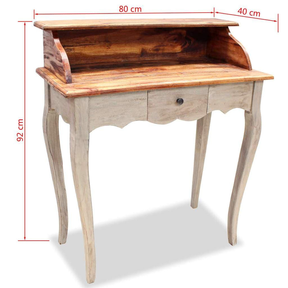 Writing Desk Solid Reclaimed Wood 31.5"x15.7"x36.2".