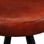 2/4x Bar Stools Genuine Leather Steel Bistro Pub Dining Chair Seating.