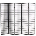 vidaXL Folding Room Divider Japanese Style Screen 3/4/5/6-Panel Multi Colors