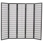 vidaXL Folding Room Divider Japanese Style Screen 3/4/5/6-Panel Multi Colors