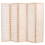vidaXL Folding Room Divider Japanese Style Screen 3/4/5/6-Panel Multi Colors