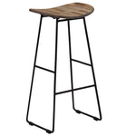 2/4x Bar Chairs Reclaimed Teak Dining Dinner Room Kitchen Seating Stool.
