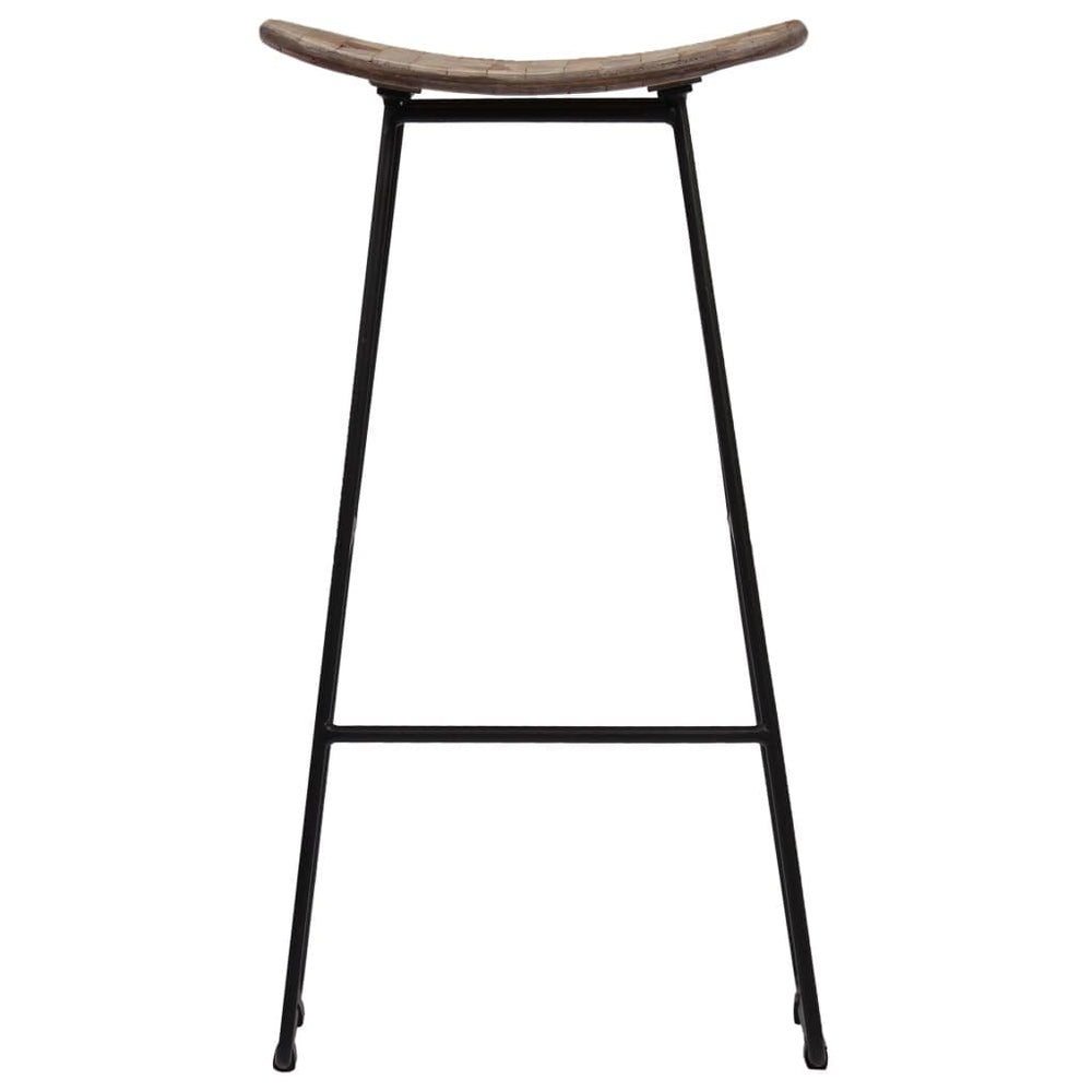 2/4x Bar Chairs Reclaimed Teak Dining Dinner Room Kitchen Seating Stool.