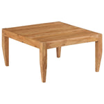 Coffee Table Solid Acacia Wood 31.5"x31.5"x16" Brown.