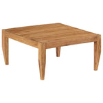 Coffee Table Solid Acacia Wood 31.5"x31.5"x16" Brown.