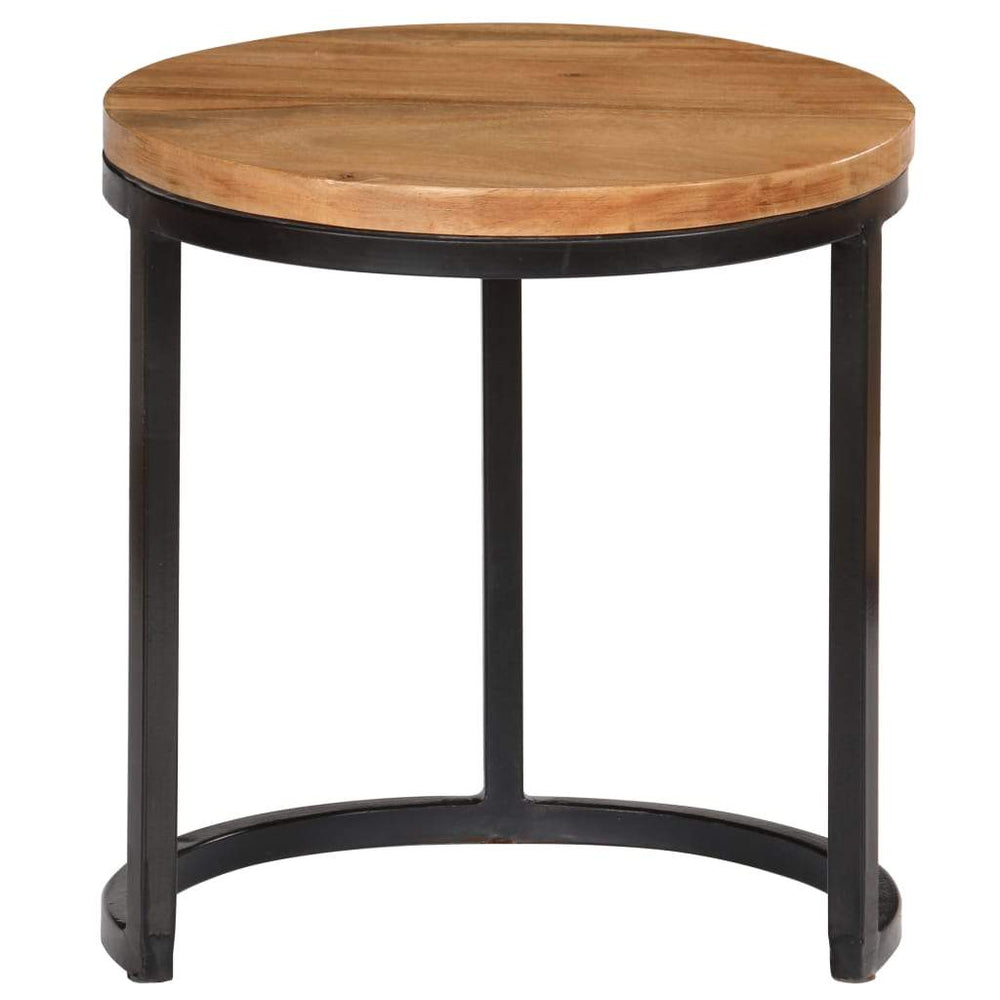 Coffee Table Set 3 Pieces Solid Acacia Wood Sheesham Finish.