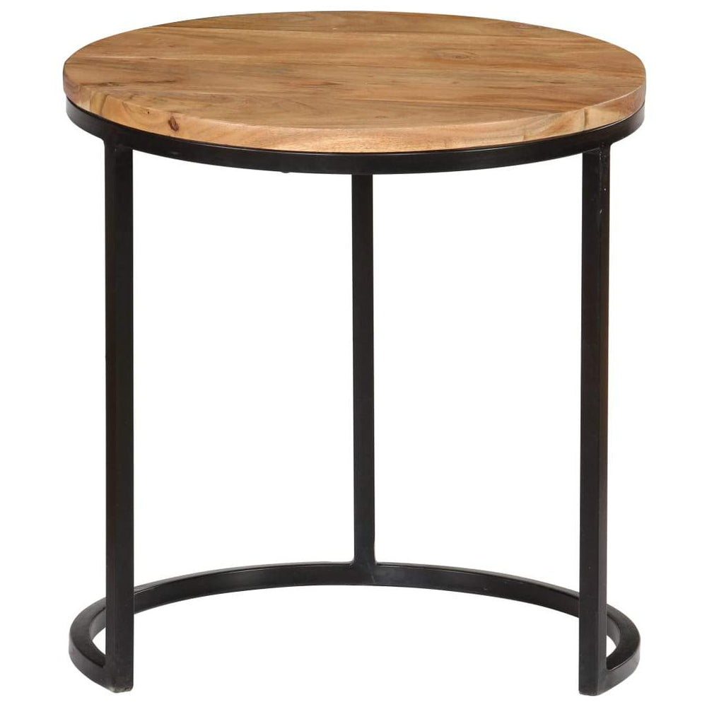 Coffee Table Set 3 Pieces Solid Acacia Wood Sheesham Finish.